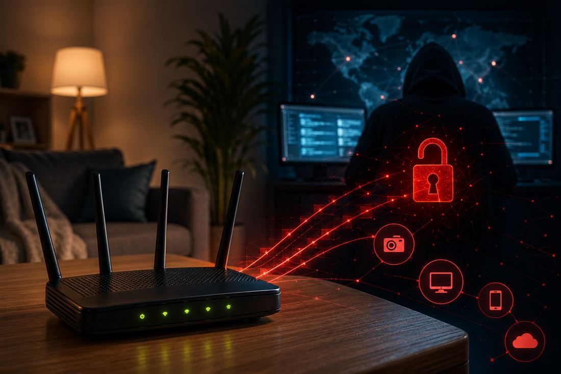 Your router—a device that no one has changed since it was installed, and an attacker knows that